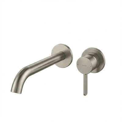 TOTO GF LONG SPOUT WALL BASIN MIXER BRUSHED NICKEL