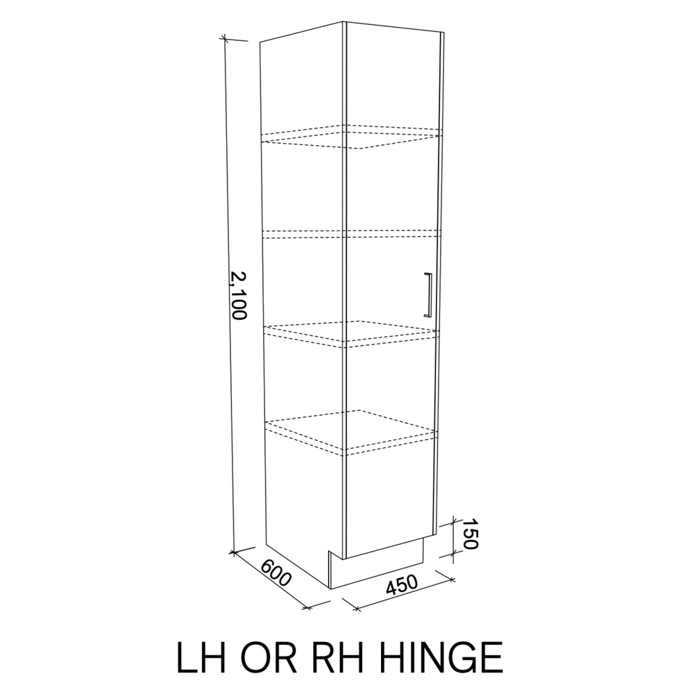 TIMBERLINE CUSTOM LAUNDRY TALL CABINET 2100MM