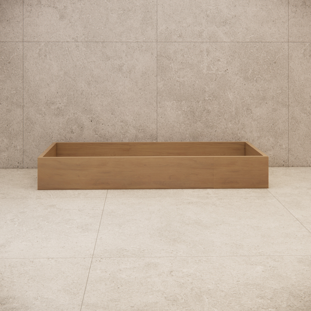 RIVA TOFINO COASTAL OAK 900MM SINGLE BOWL FLOOR STANDING VANITY WITH KICKBOARD (AVAILABLE IN LEFT HAND DRAWER AND RIGHT HAND DRAWER)