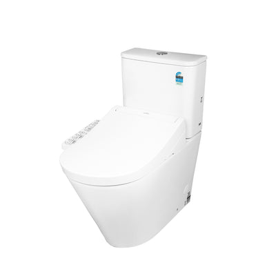 TOTO S2 WASHLET W/ SIDE CONTROL AND B&H DARA BTW TOILET SUITE PACKAGE D-SHAPE GLOSS WHITE