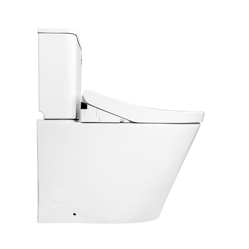TOTO S5 WASHLET W/ REMOTE CONTROL AND B&H DARA BTW TOILET SUITE PACKAGE D-SHAPE GLOSS WHITE