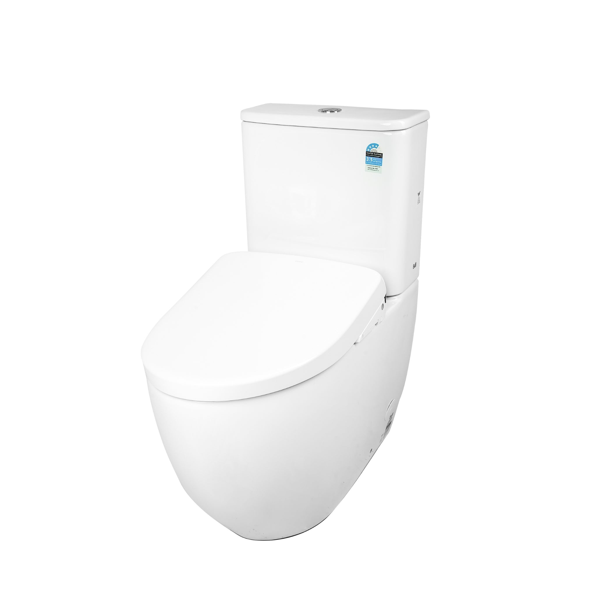 TOTO S7 WASHLET W/ REMOTE CONTROL AND AUTOLID BTW TOILET SUITE PACKAGE ELONGATED GLOSS WHITE