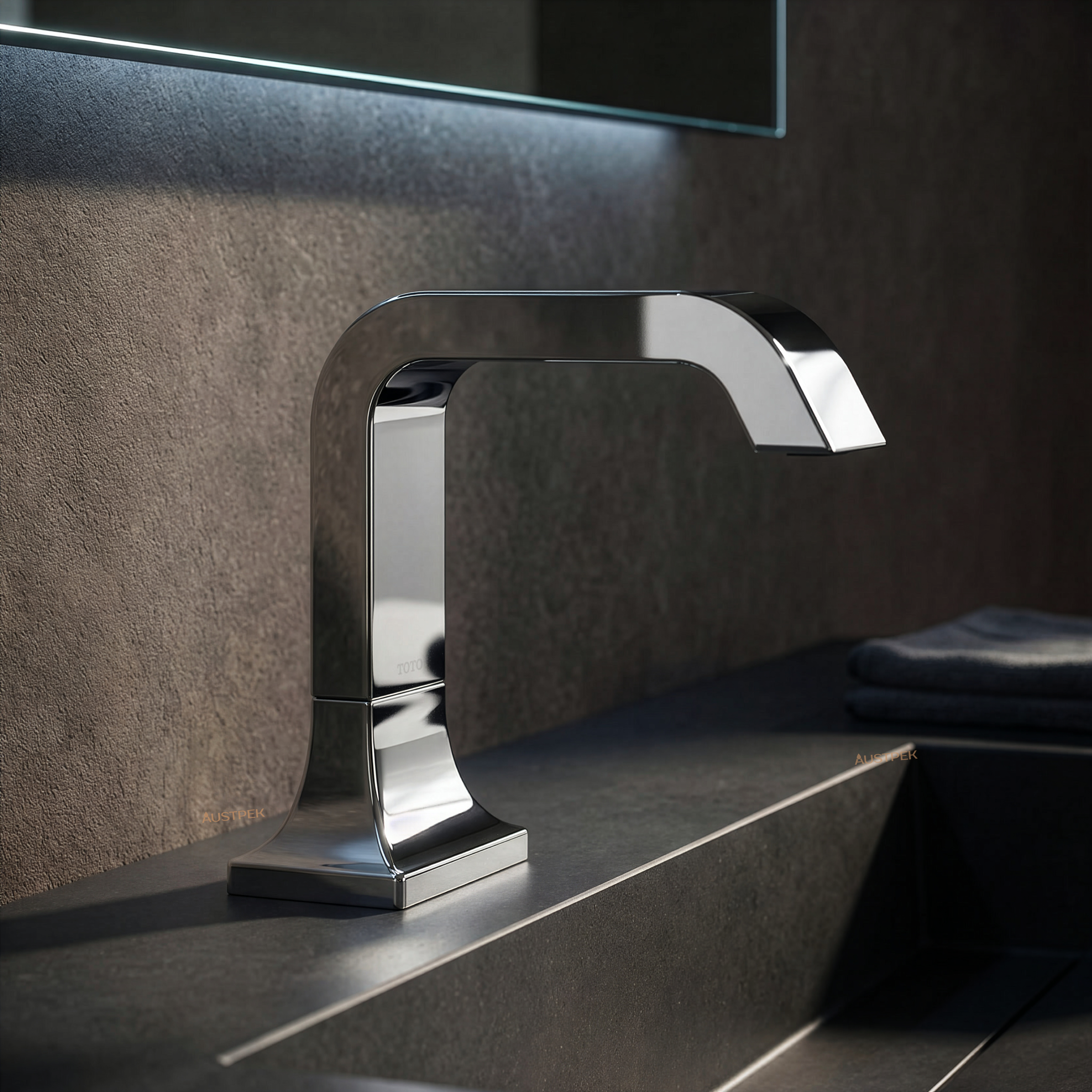 TOTO GC TOUCHLESS DECK MOUNTED BASIN MIXER 155MM CHROME