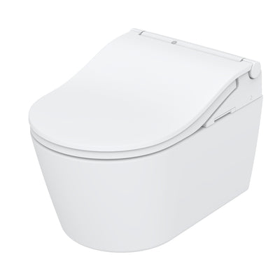TOTO RW WALL HUNG TOILET WASHLET PACKAGE WITH AUTO LID AUTO FLUSH D SHAPE MATTE WHITE