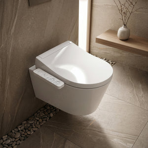 TOTO S2 WASHLET WITH SIDE CONTROL D-SHAPED GLOSS WHITE