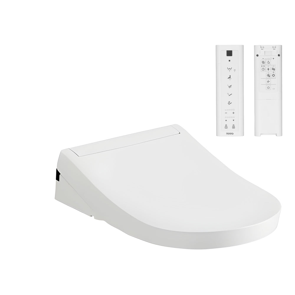TOTO S5 WASHLET WITH REMOTE CONTROL D-SHAPED GLOSS WHITE