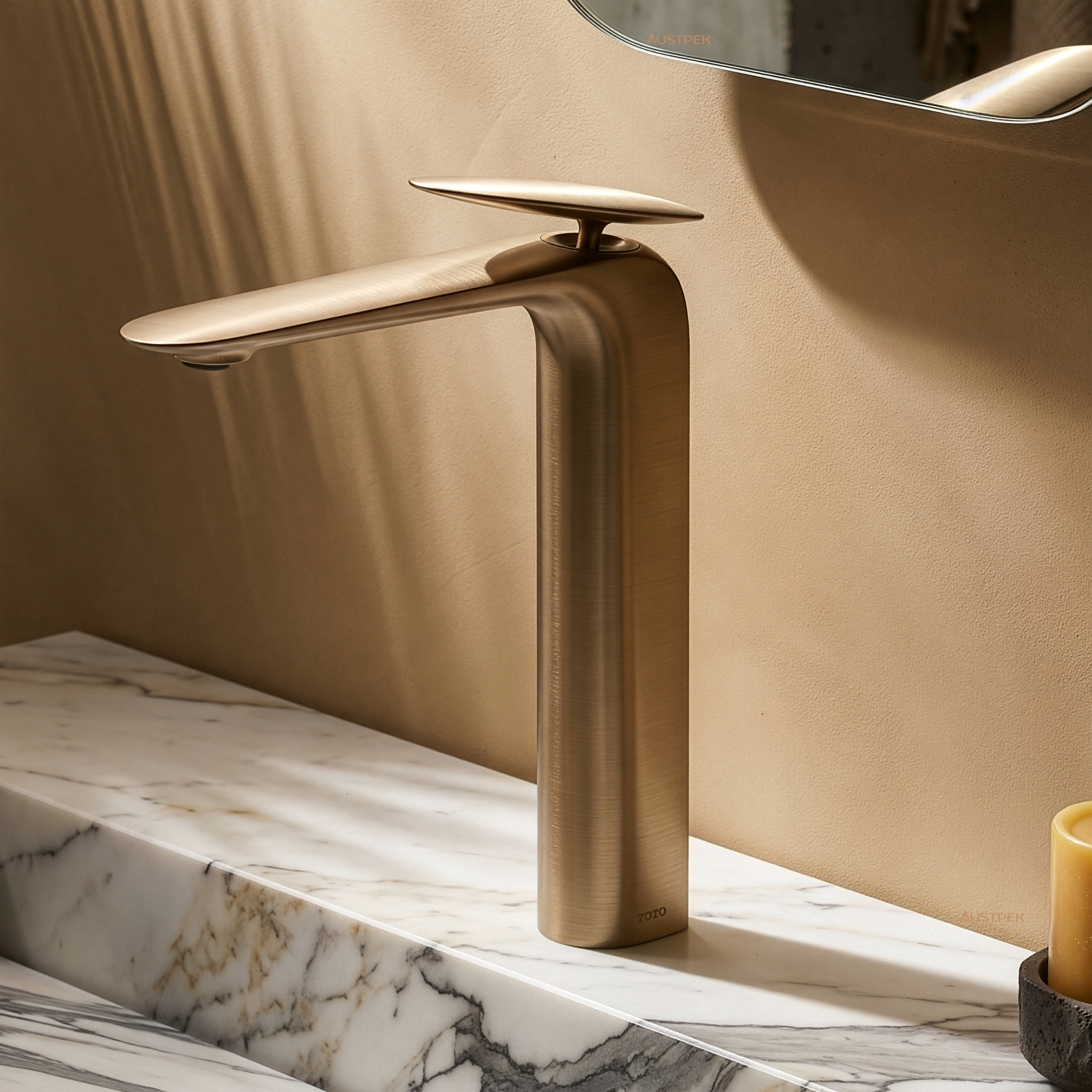 TOTO ZA BASIN MIXER 288MM BRUSHED BRONZE