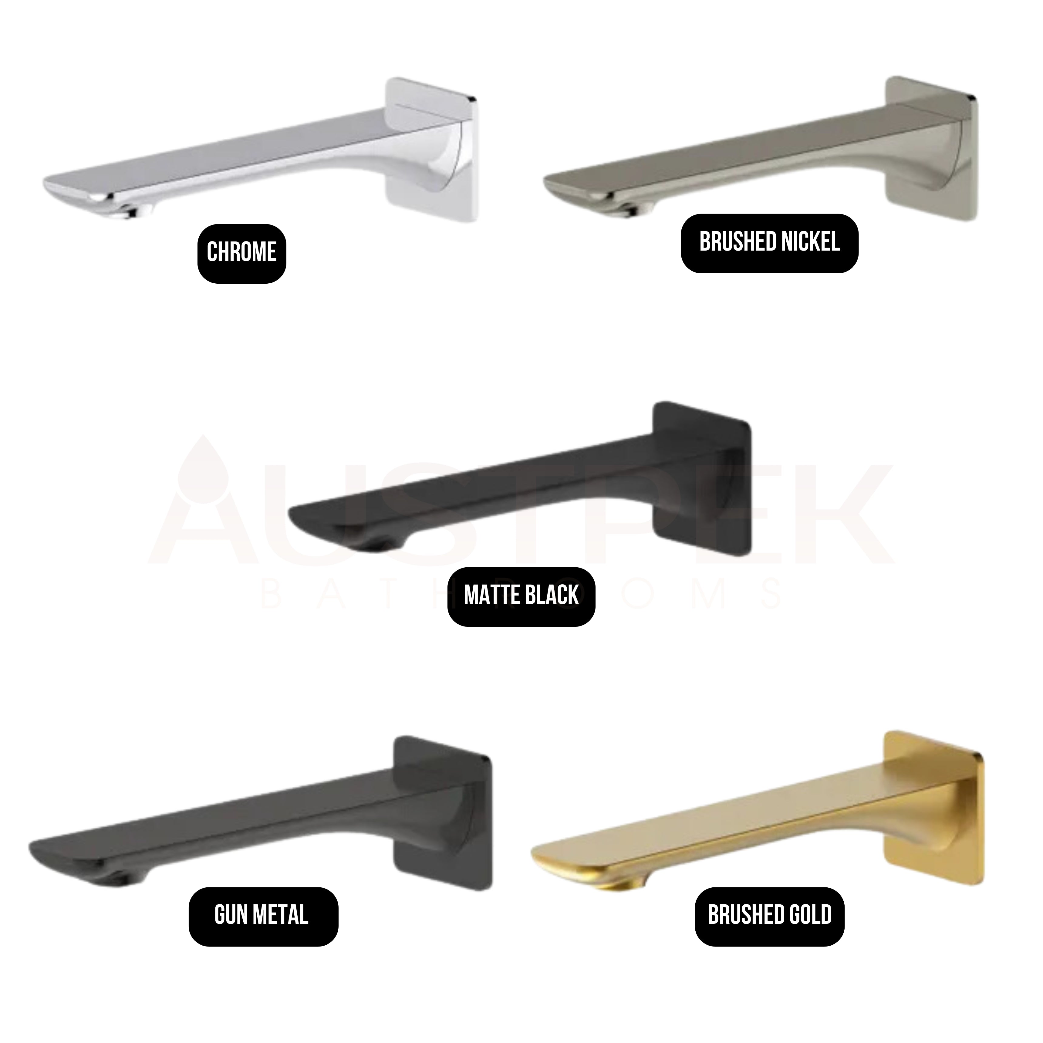 OSKAR BATH SPOUT 207MM CHROME