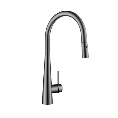 VITO ROUND POT PULL-OUT KITCHEN SINK MIXER GUN METAL