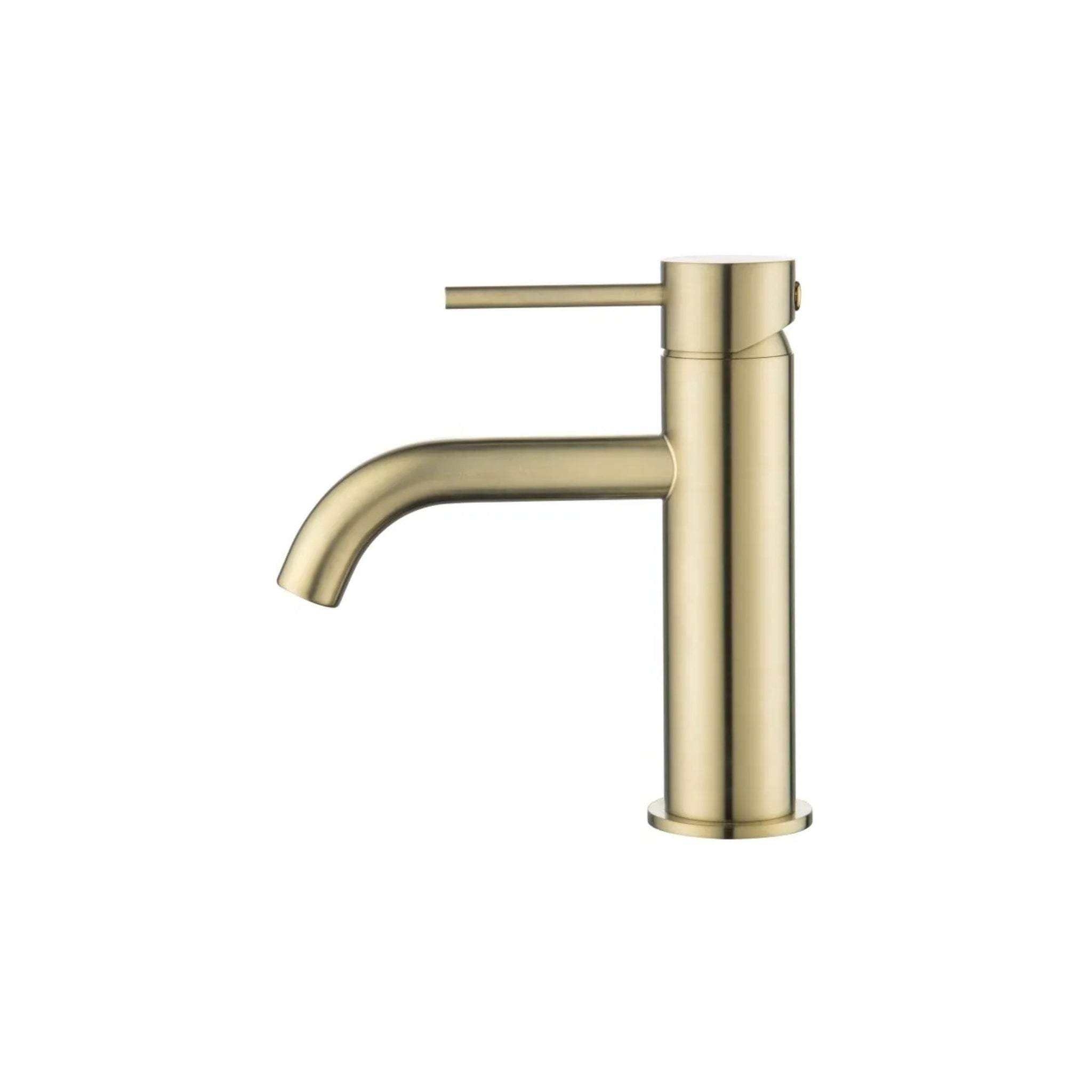 VITO BASIN MIXER WITH CURVED SPOUT BRUSHED GOLD