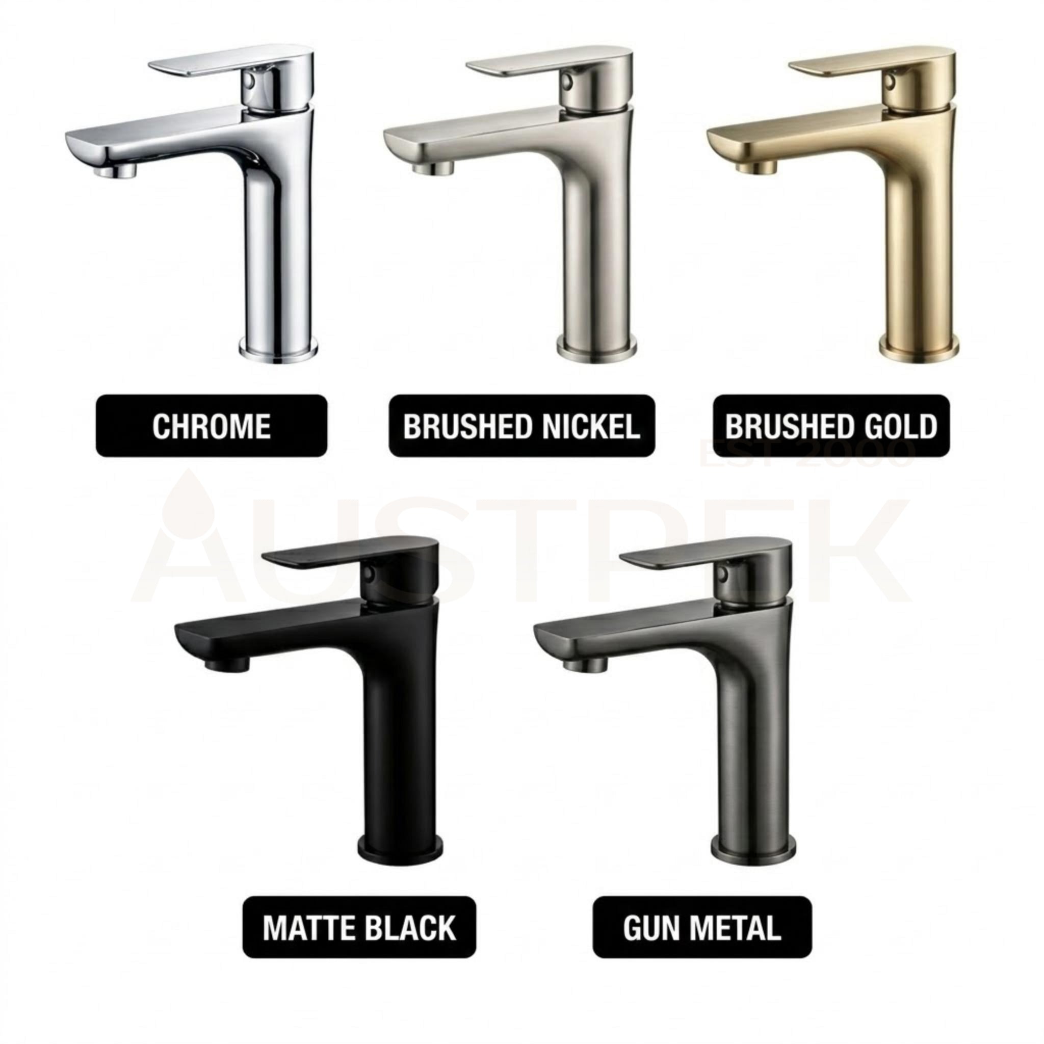 VITO BASIN MIXER WITH FLAT SPOUT CHROME