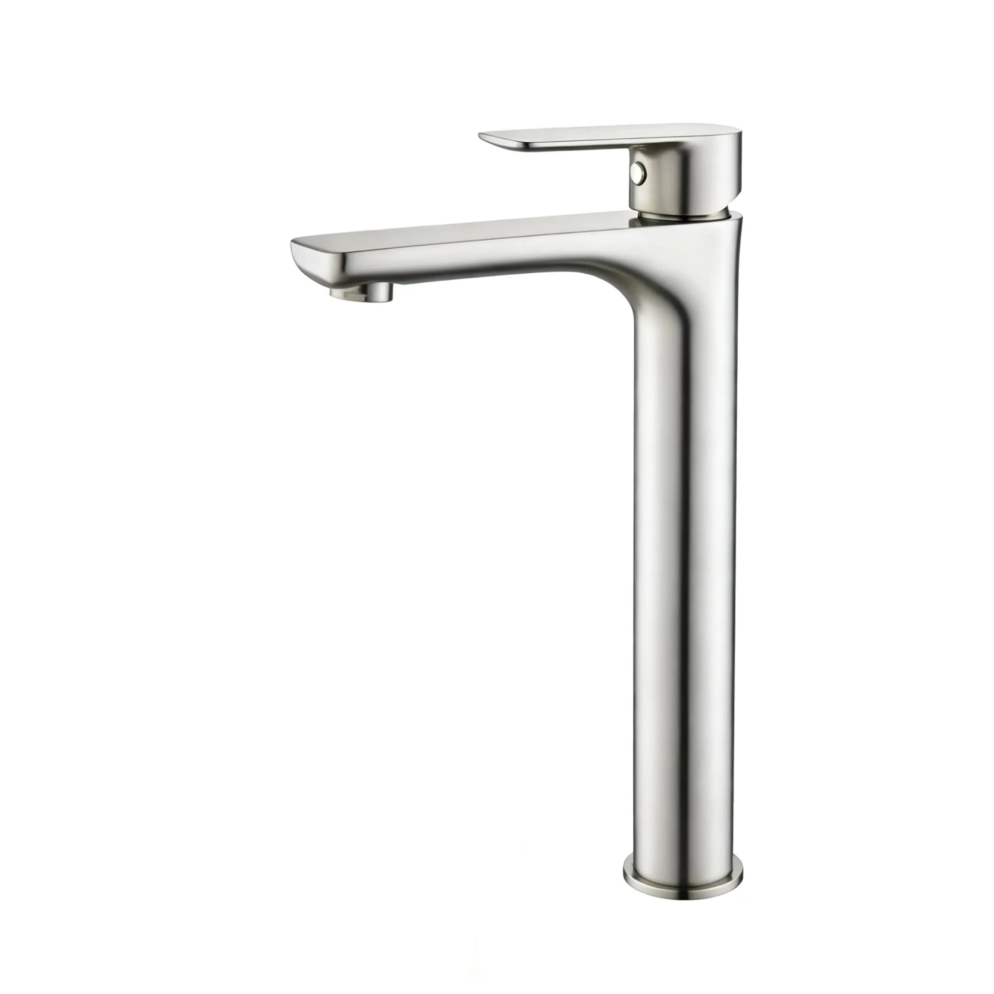 VITO TALL BASIN MIXER WITH FLAT SPOUT BRUSHED NICKEL