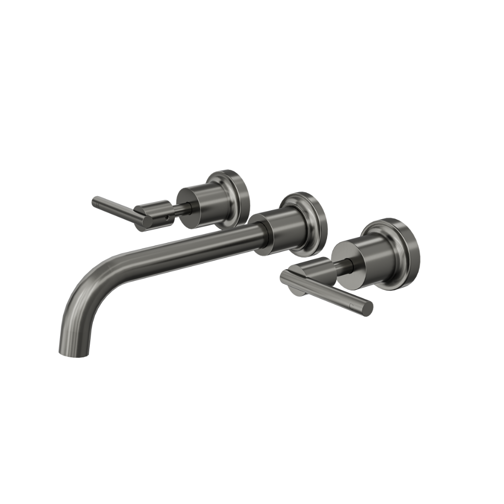 LINSOL TRE LEVER HANDLE BATH SET GUN METAL