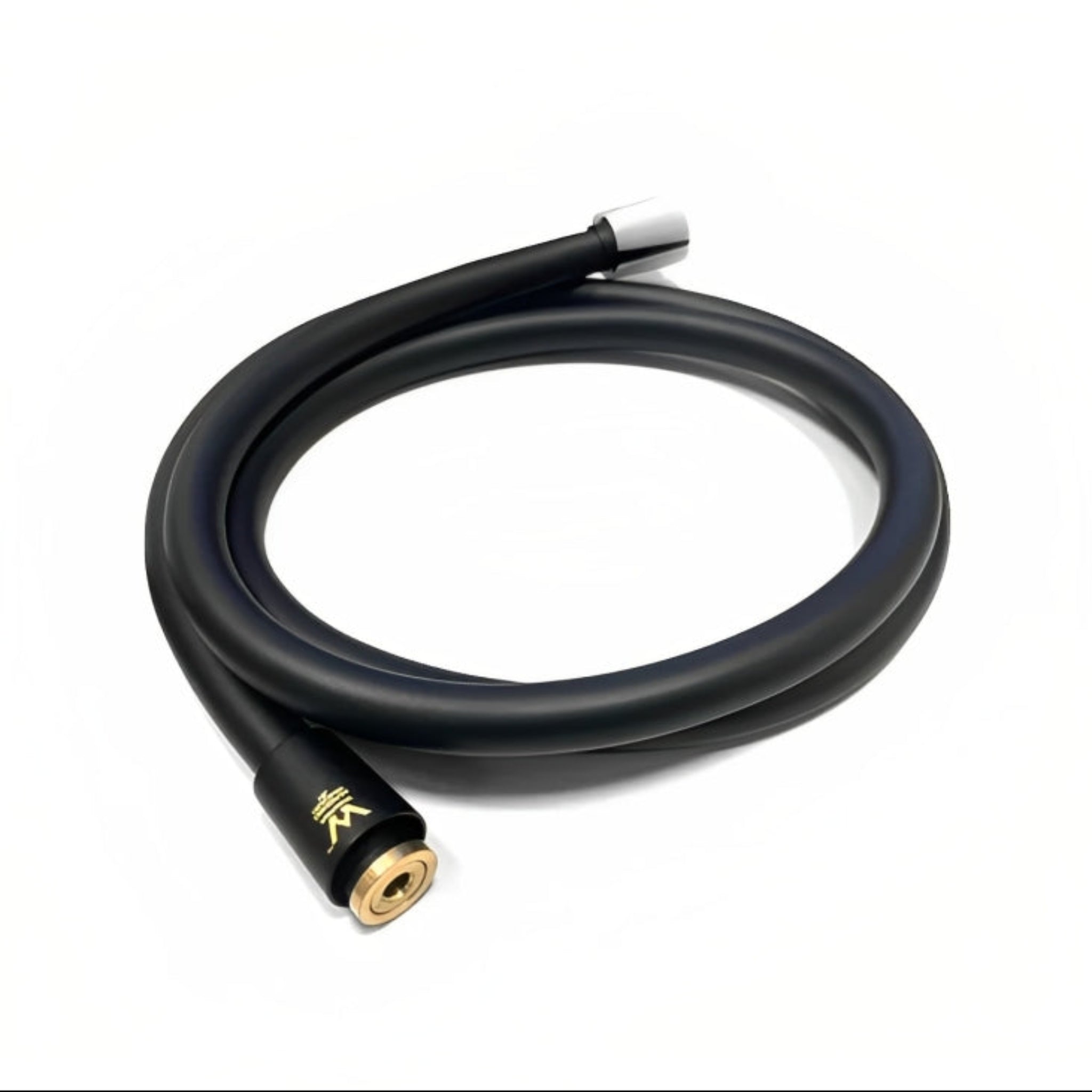 INSPIRE TARAN TWIN SHOWER ON RAIL WITH SINGLE HOSE TOP INLET 250MM MATTE BLACK