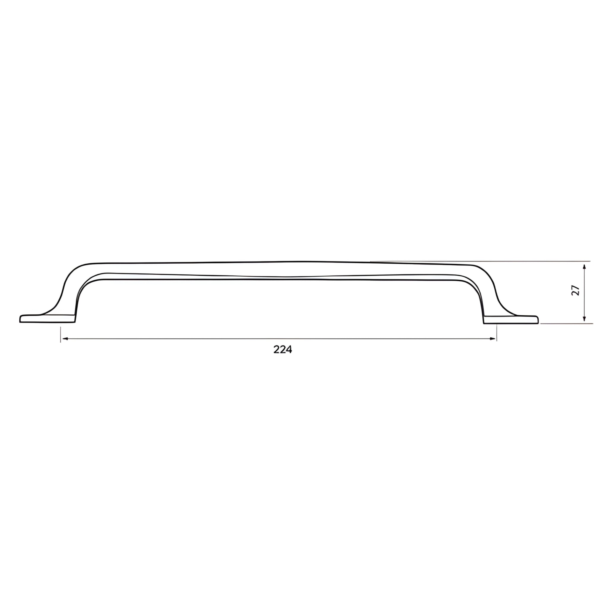 TURNER HASTINGS TUTTO CABINET HANDLE BRUSHED BRASS (MULTIPLE SIZES AVAILABLE)