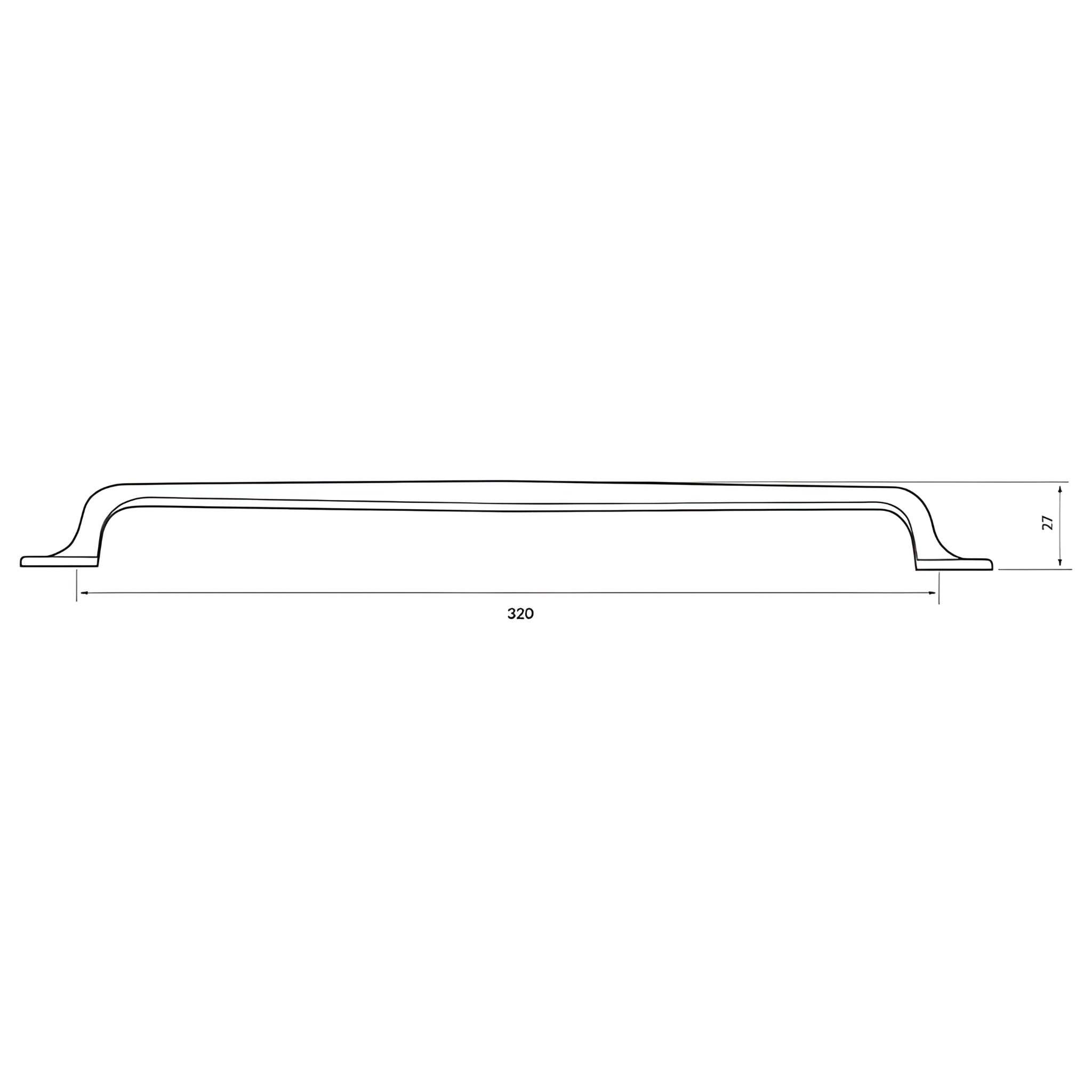 TURNER HASTINGS TUTTO CABINET HANDLE BRUSHED BRASS (MULTIPLE SIZES AVAILABLE)