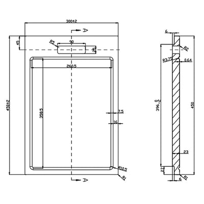 AQUAPERLA ACIA WOOD CHOPPING BOARD 450MM