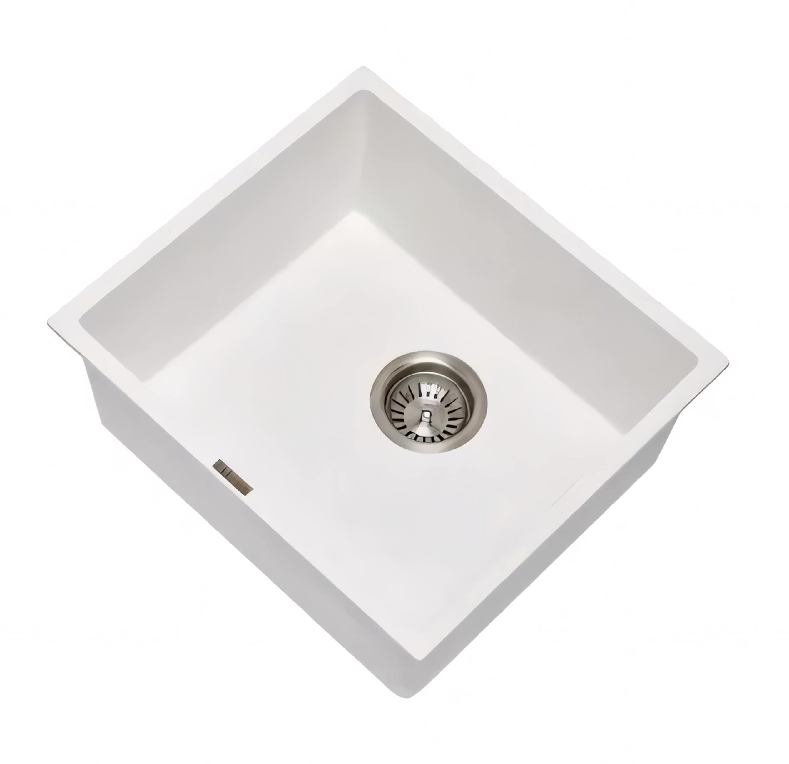 AQUAPERLA CARYSIL SINGLE BOWL GRANITE STONE KITCHEN SINK CONCRETE GREY 457MM