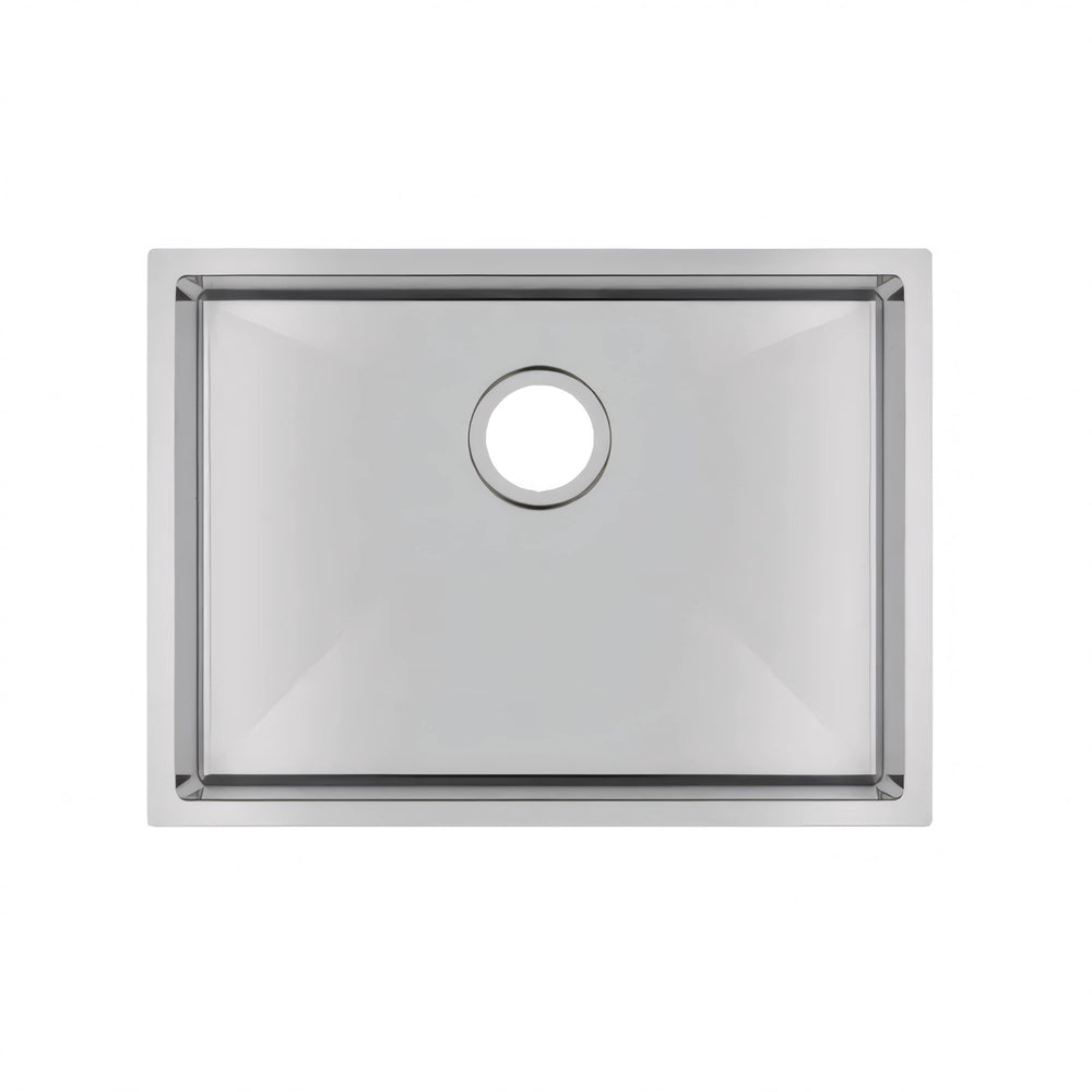 AQUAPERLA T304 HANDMADE SINGLE BOWL SINK STAINLESS STEEL 600MM