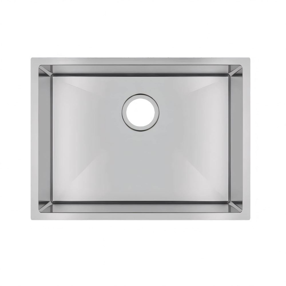 AQUAPERLA T304 HANDMADE SINGLE BOWL LAUNDRY SINK STAINLESS STEEL 600MM