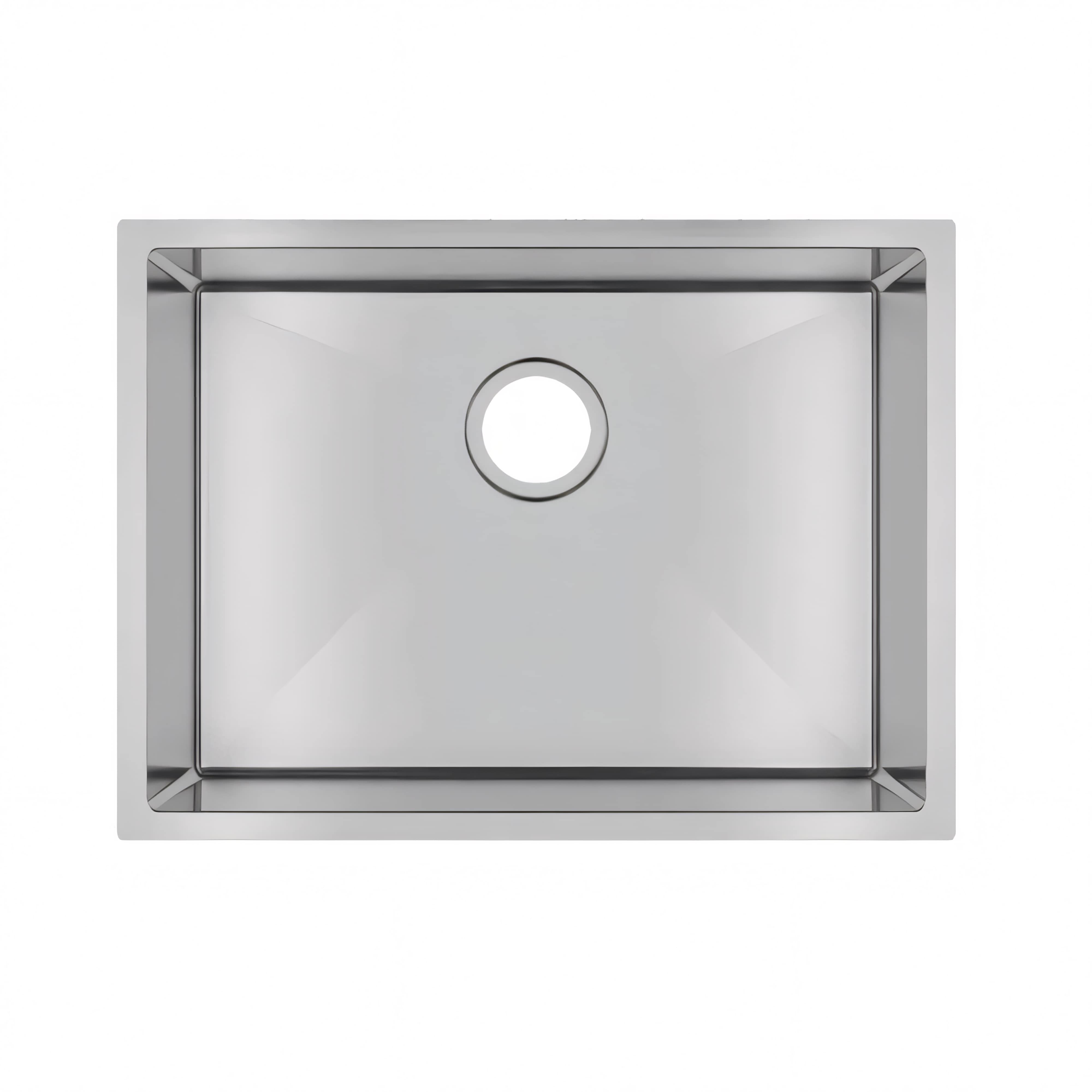 AQUAPERLA T304 HANDMADE SINGLE BOWL LAUNDRY SINK BRUSHED GOLD 600MM