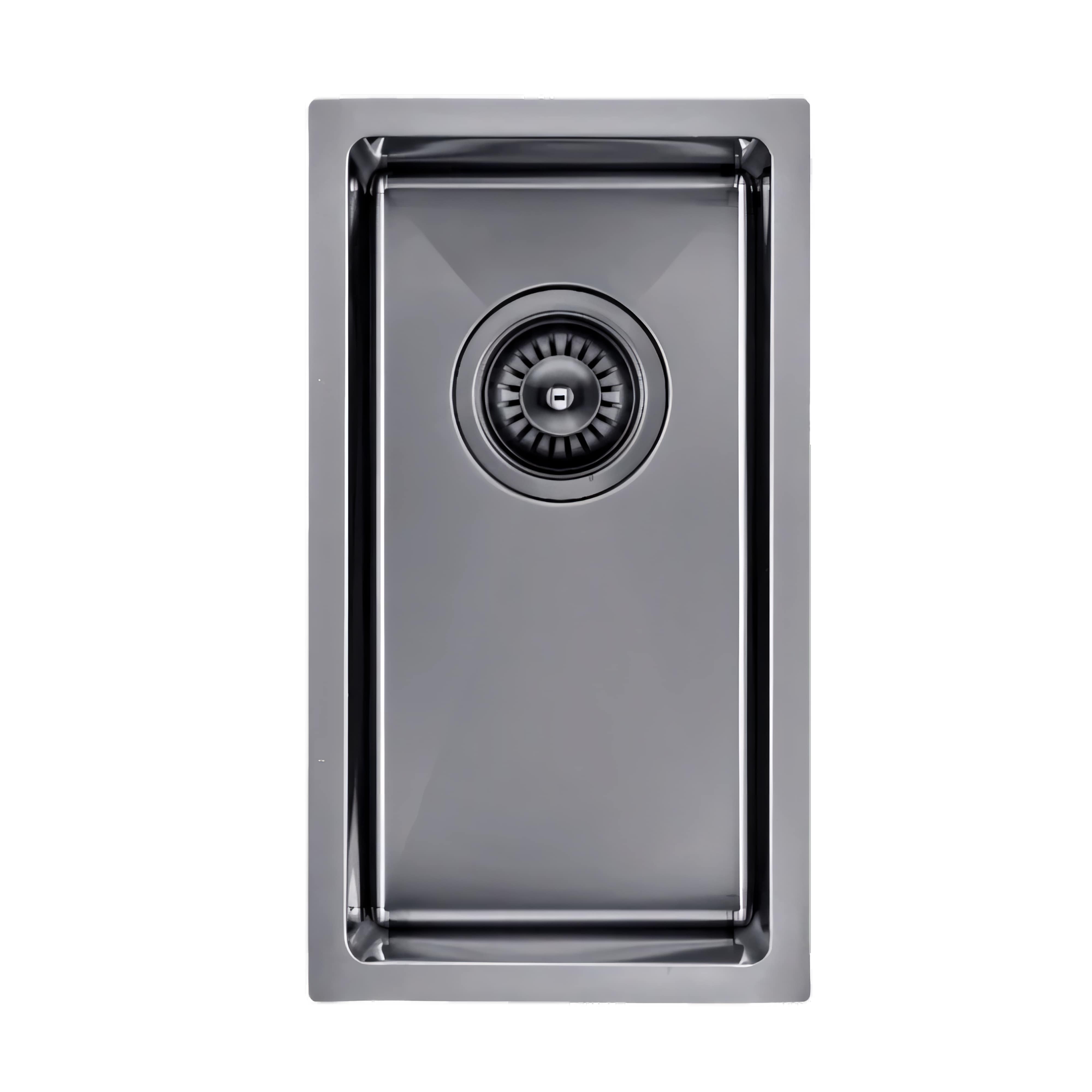 AQUAPERLA T304 HANDMADE SINGLE BOWL SINK STAINLESS STEEL 250MM