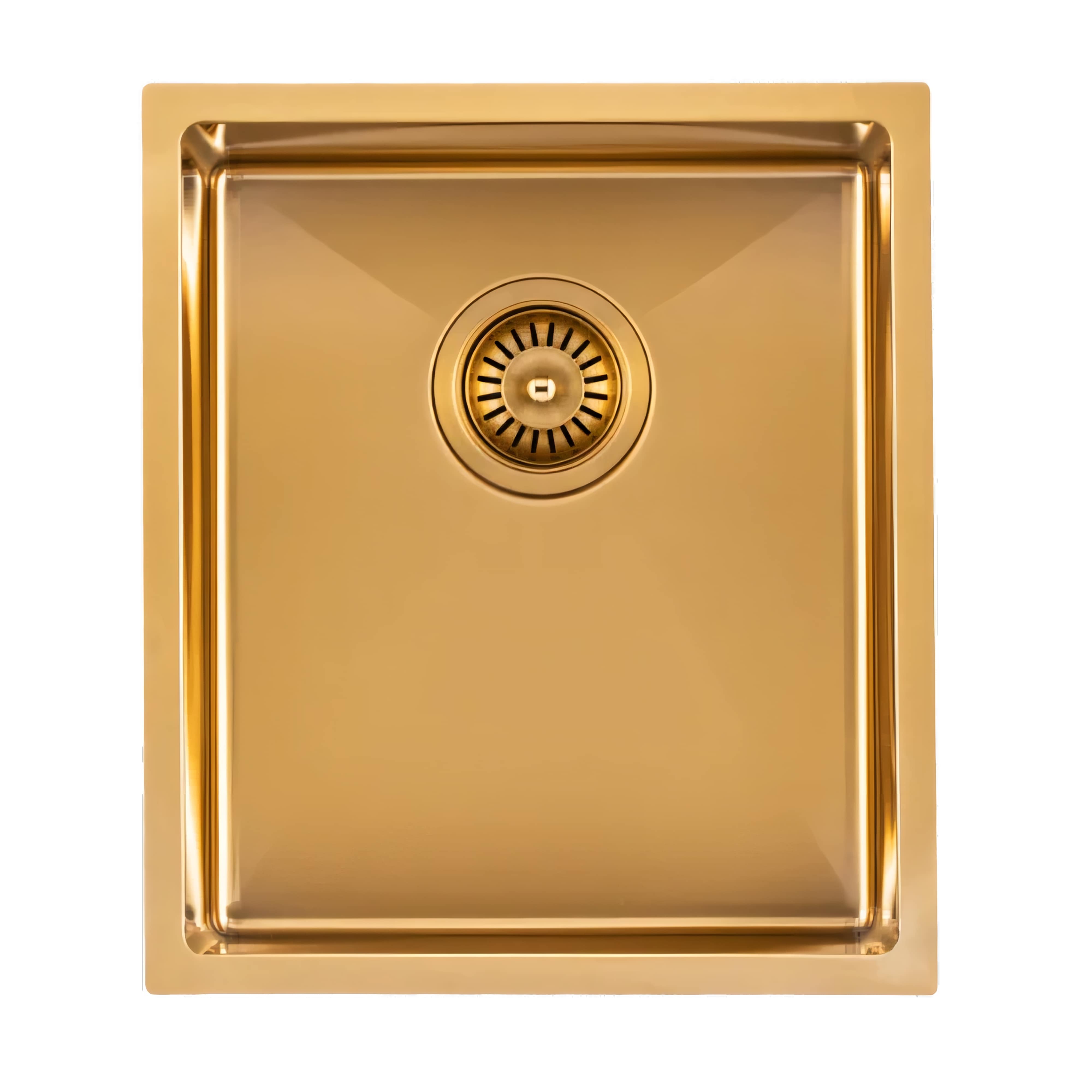 AQUAPERLA T304 HANDMADE SINGLE BOWL SINK STAINLESS STEEL SINK 390MM