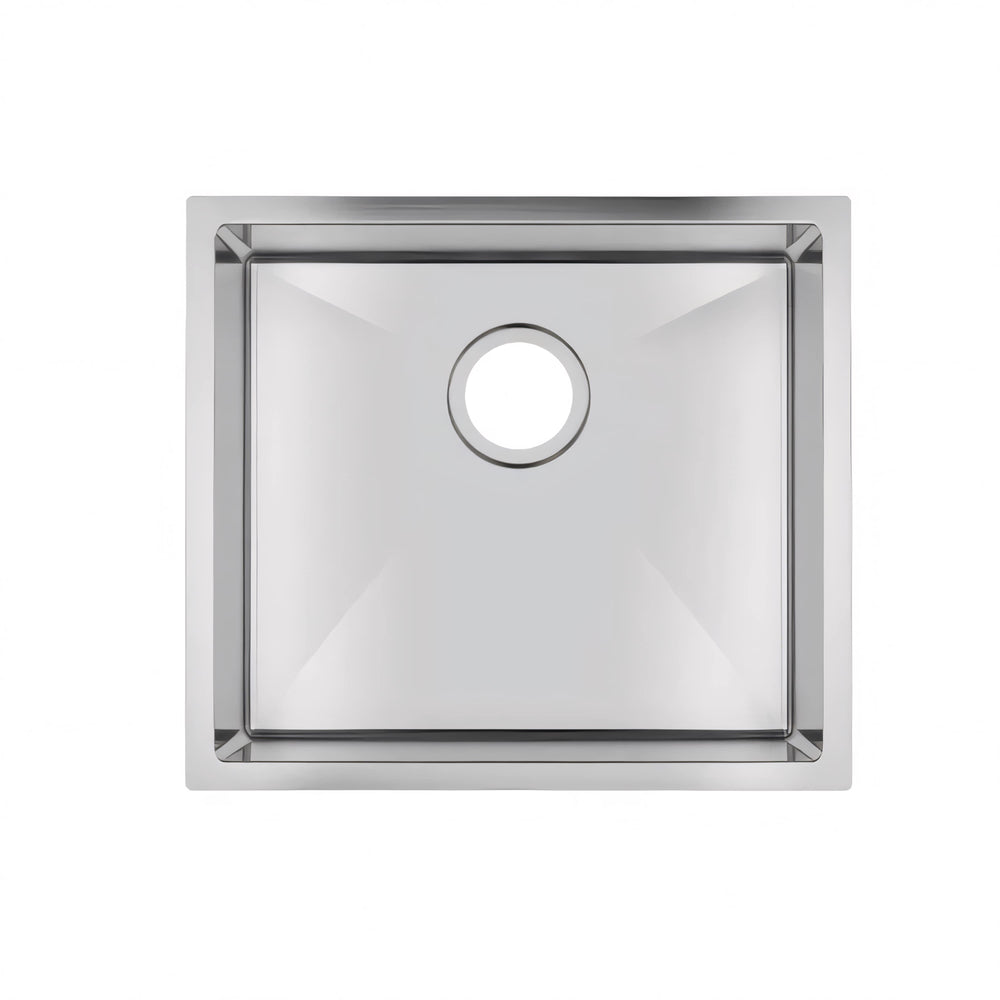 AQUAPERLA T304 STAINLESS STEEL SINGLE BOWL LAUNDRY SINK 490MM
