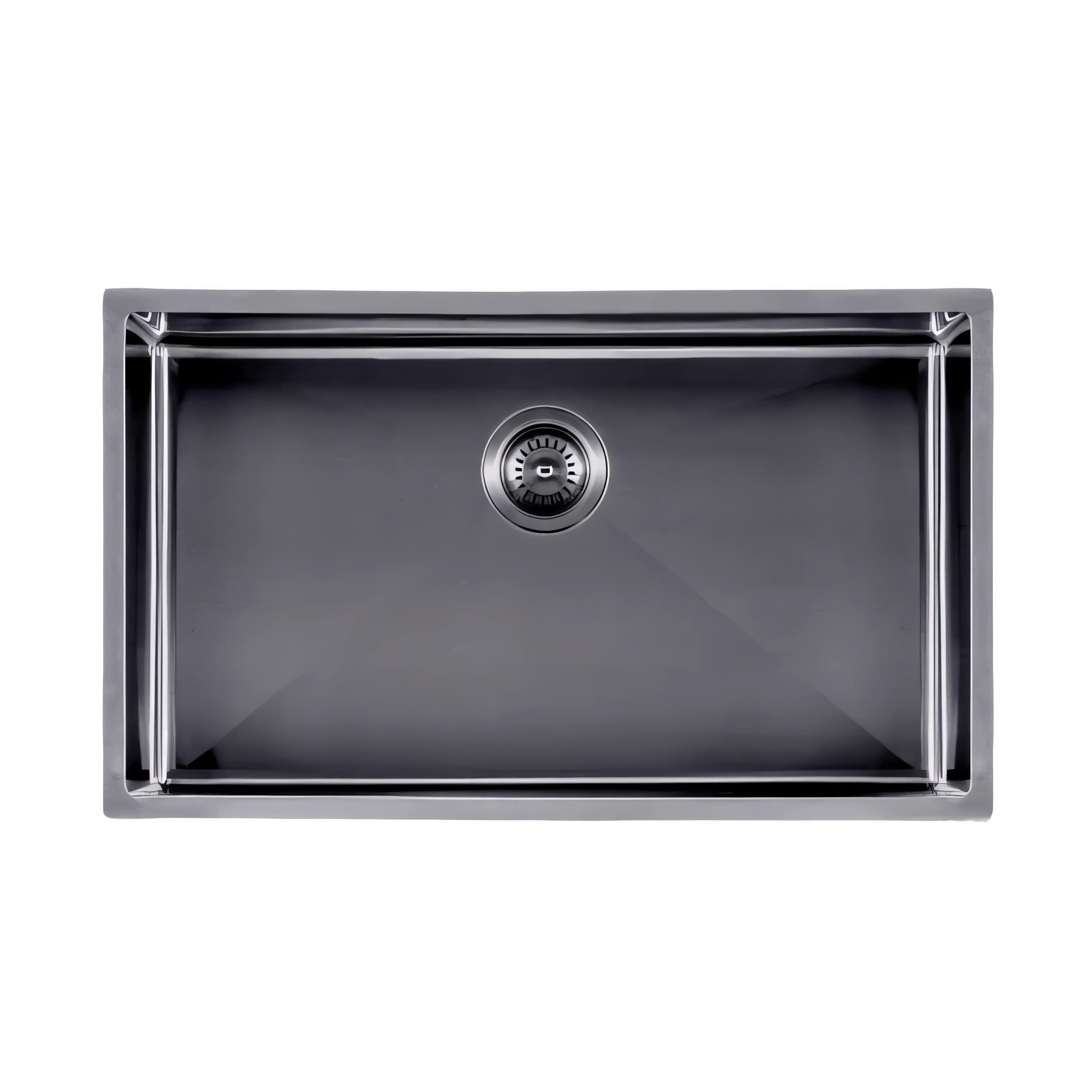 AQUAPERLA T304 HANDMADE SINGLE BOWL STAINLESS STEEL SINK 762MM