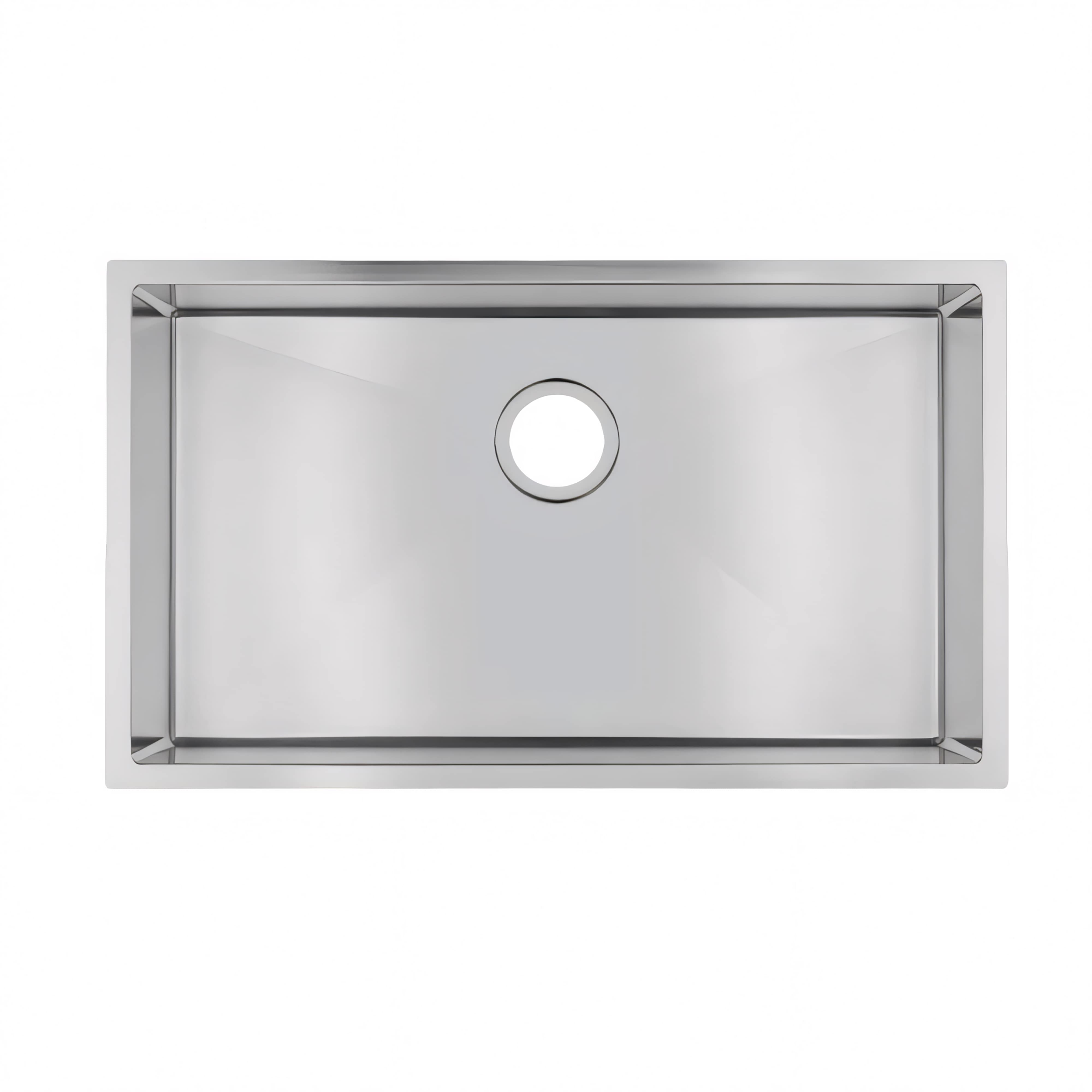 AQUAPERLA T304 HANDMADE SINGLE BOWL LAUNDRY SINK BRUSHED GOLD 762MM