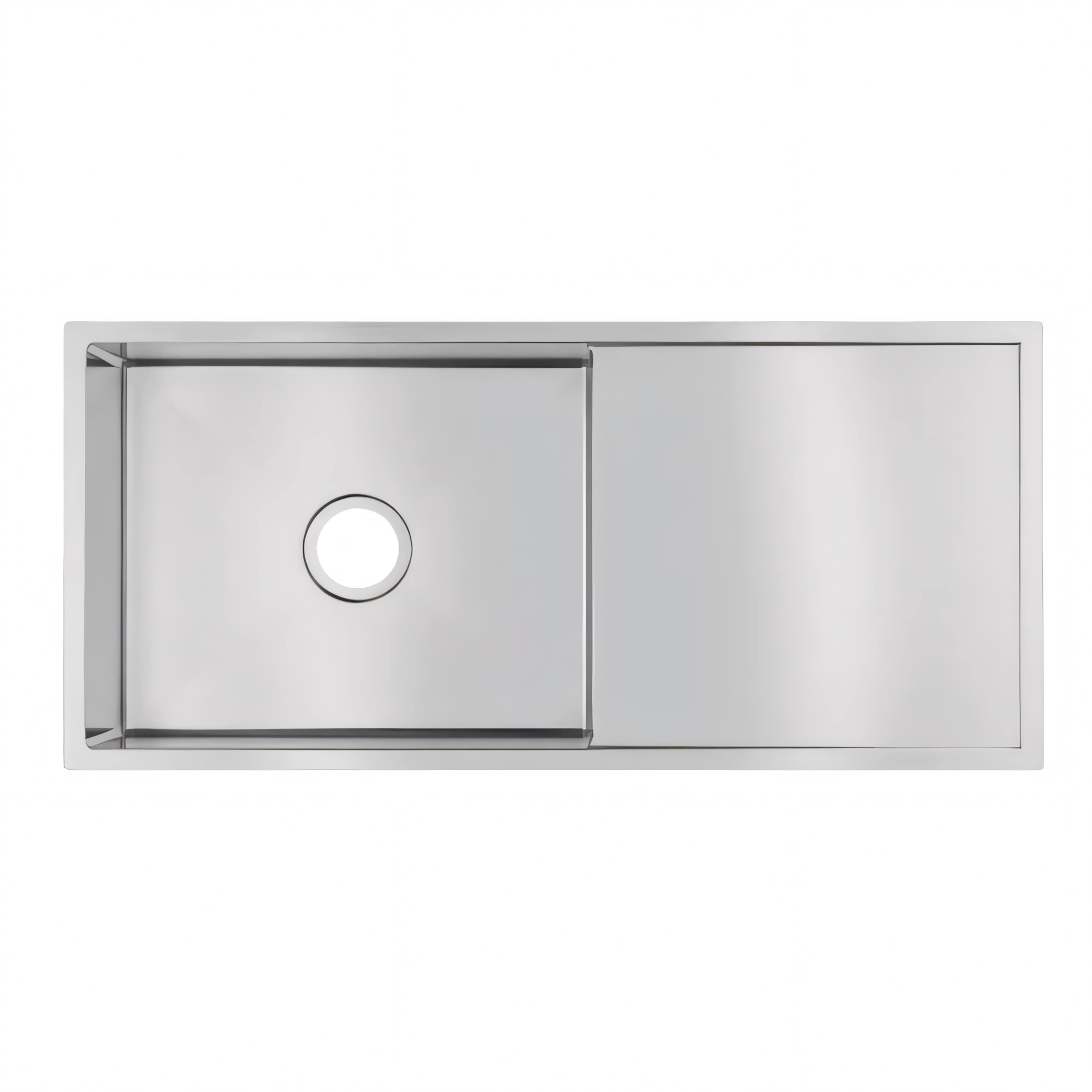 AQUAPERLA T304 TOP/ UNDERMOUNT SINGLE BOWL HANDMADE SINK BRUSHED GOLD 960MM