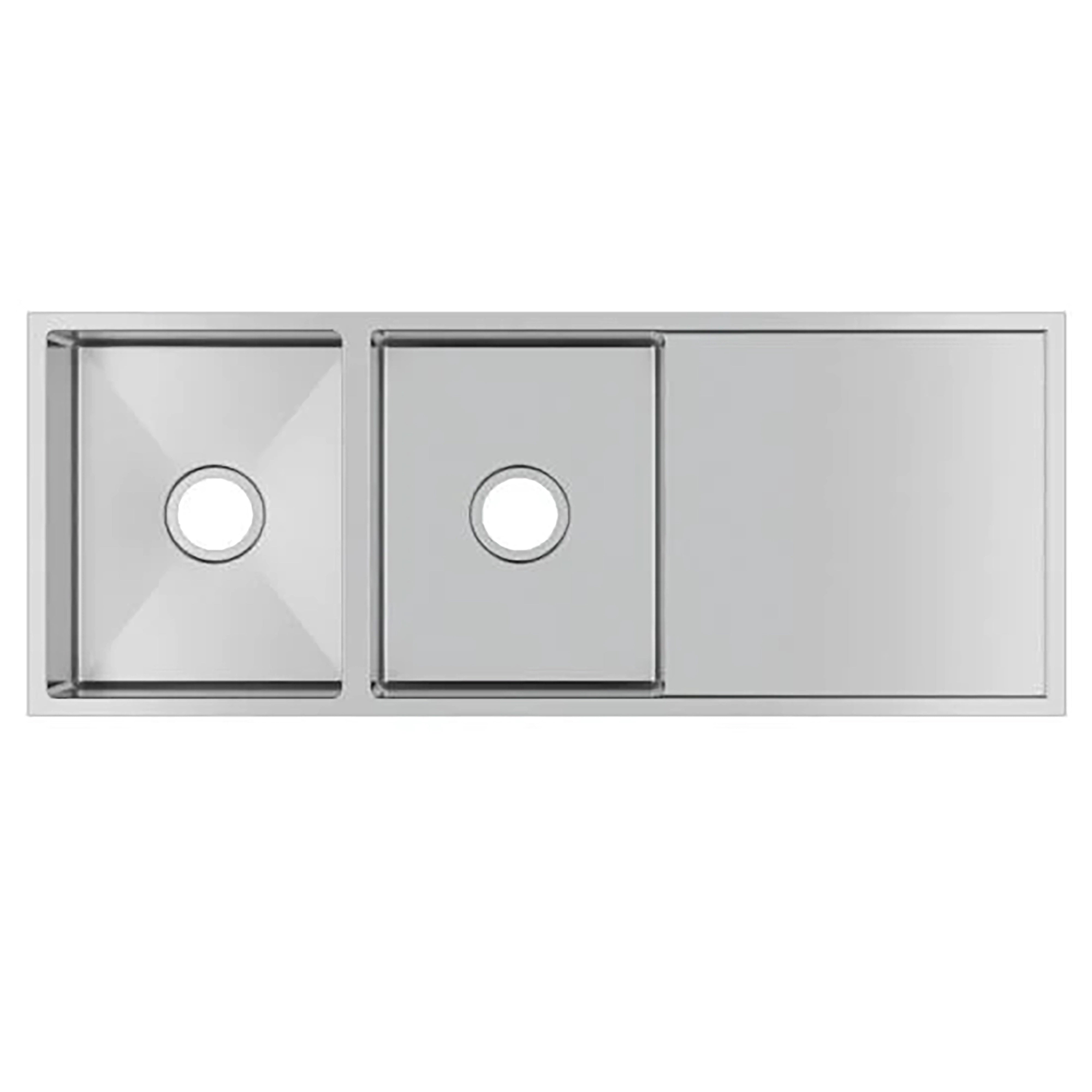 AQUAPERLA T304 UNDERMOUNT DOUBLE BOWL SINK GUN METAL 1160MM