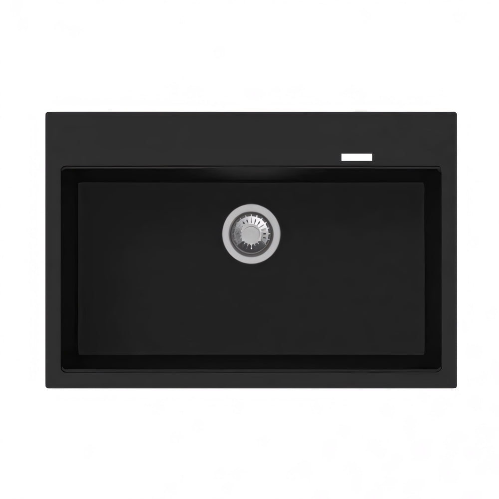 CARYSIL SINGLE BOWL GRANITE STONE KITCHEN SINK BLACK 780MM