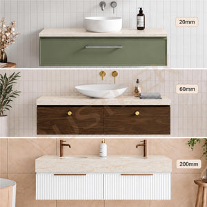 TIMBERLINE SILKSURFACE TAJ MAHAL DOUBLE BOWL VANITY TOP