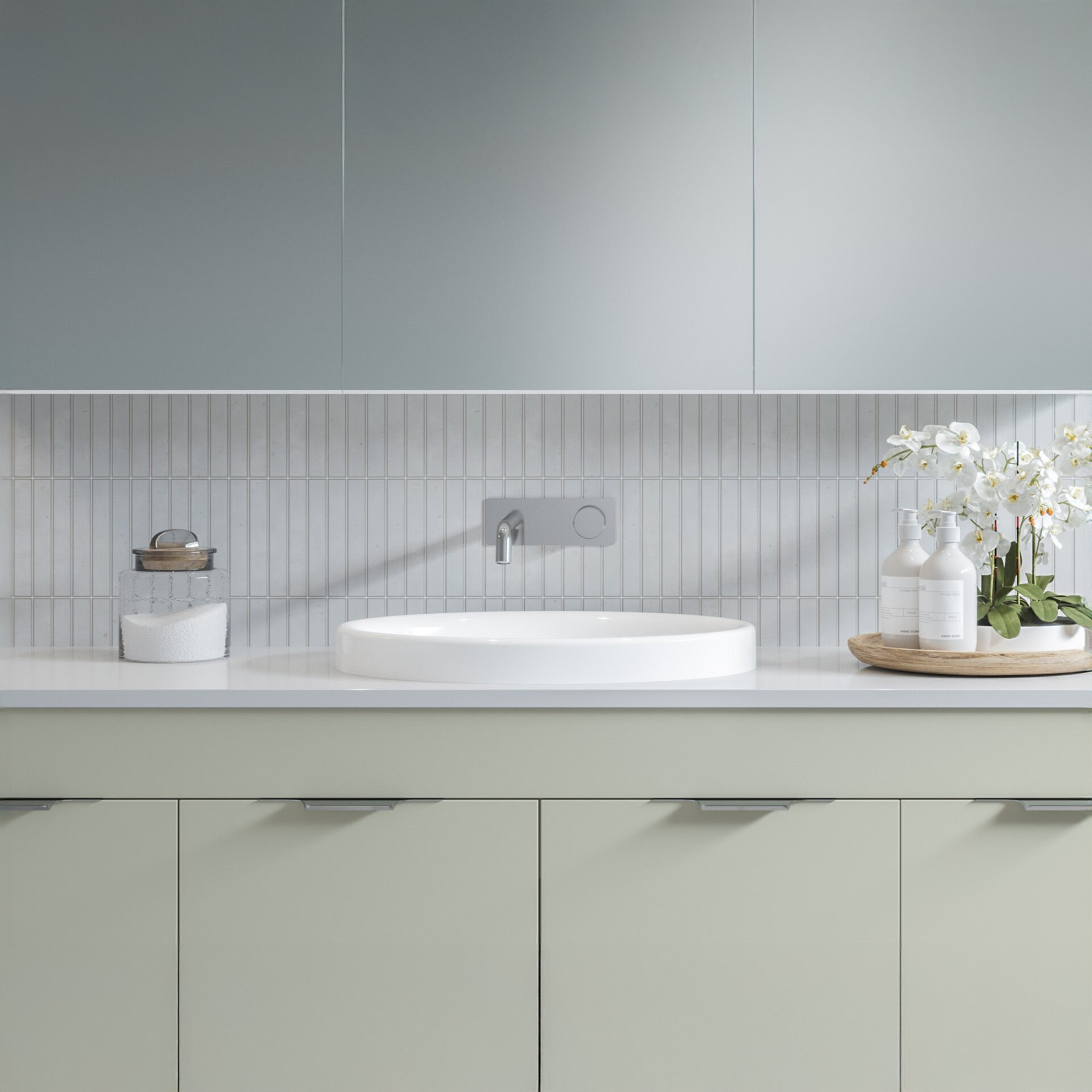 TIMBERLINE COAST INSET BASIN GLOSS WHITE 495MM