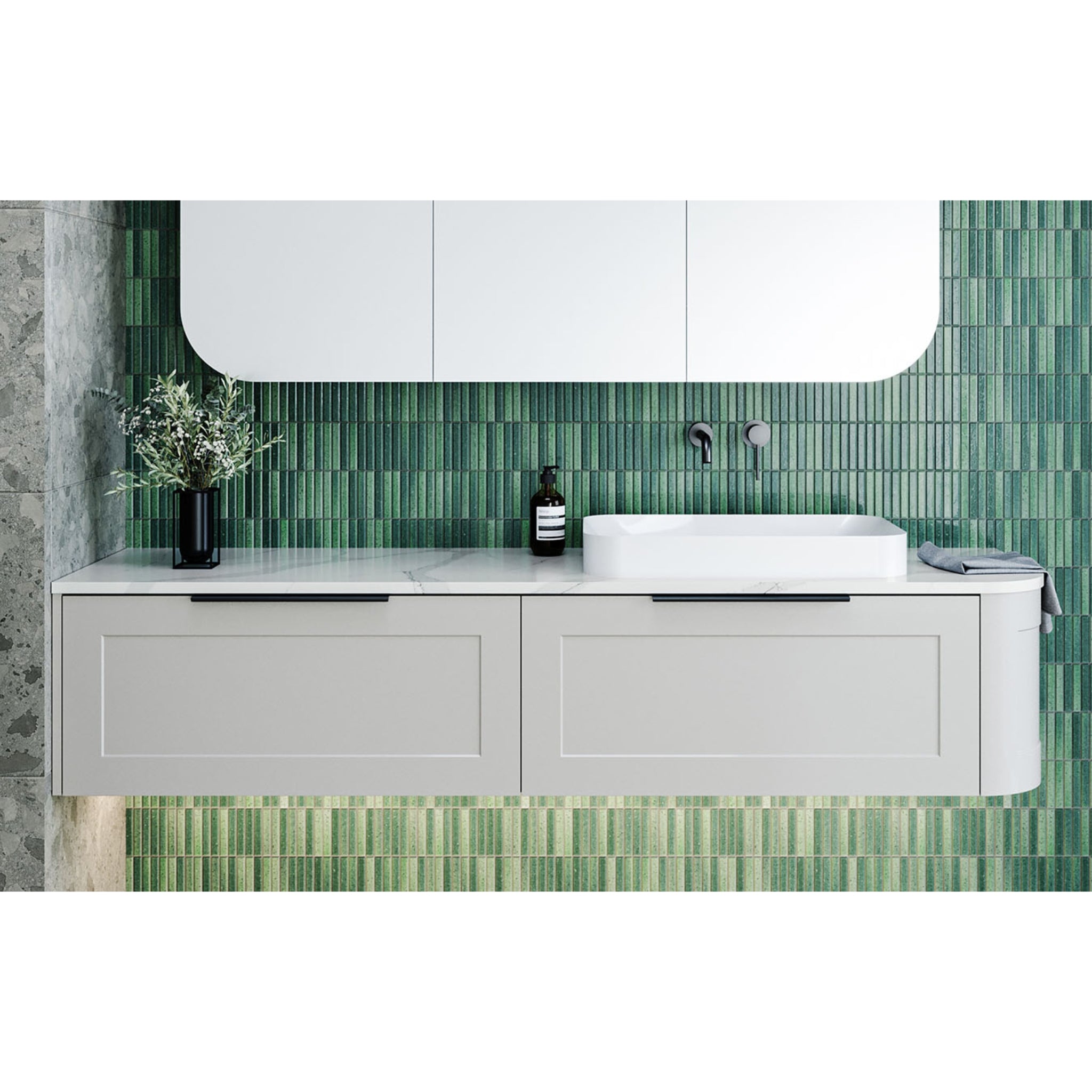 TIMBERLINE SILKSURFACE ALBASTERA SINGLE BOWL VANITY TOP