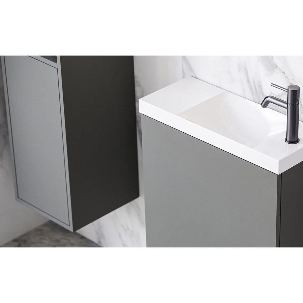 TIMBERLINE DARK GREY SATIN CABINET SAMPLE