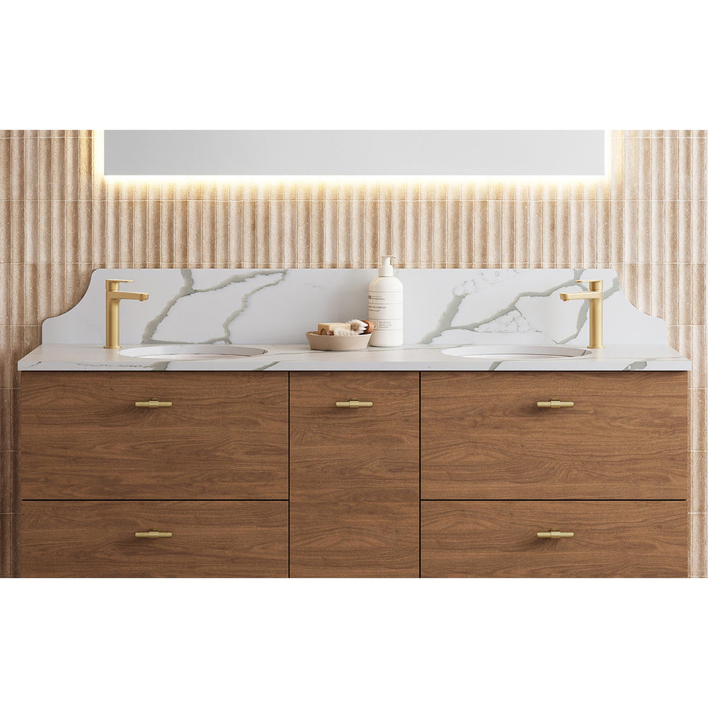 TIMBERLINE SILKSURFACE LUSTRA SILK DOUBLE BOWL VANITY TOP