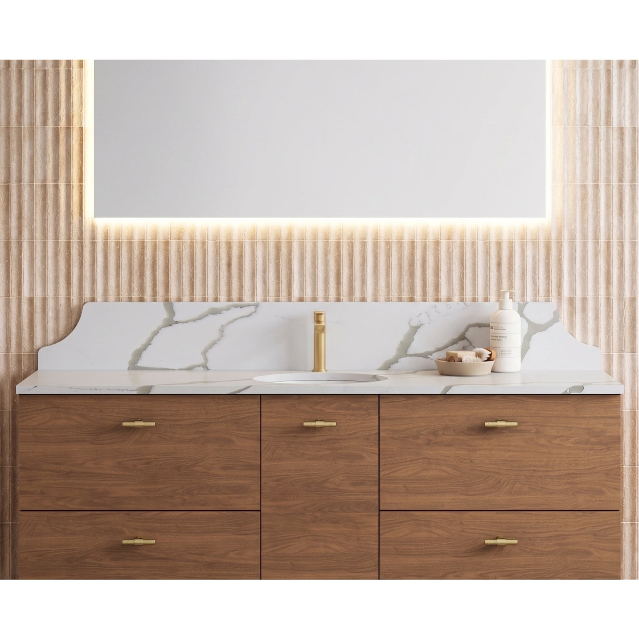 TIMBERLINE SILKSURFACE LUSTRA SILK SINGLE BOWL VANITY TOP