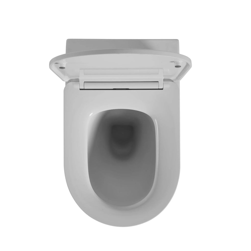 VITO SERENO RIMLESS WALL FACED TOILET PAN WITH R&T IN WALL CISTERN PACKAGE GLOSS WHITE