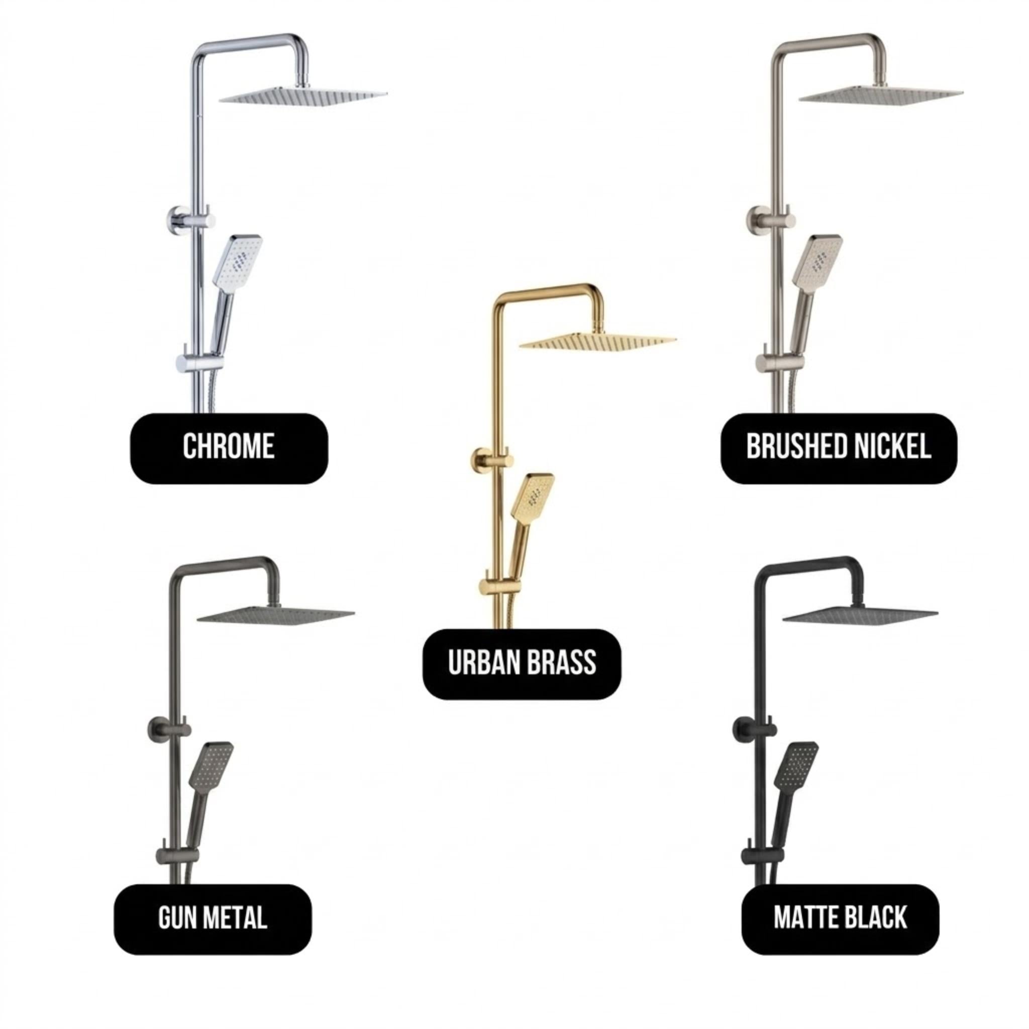 FIENZA TONO TWIN SHOWER CHROME