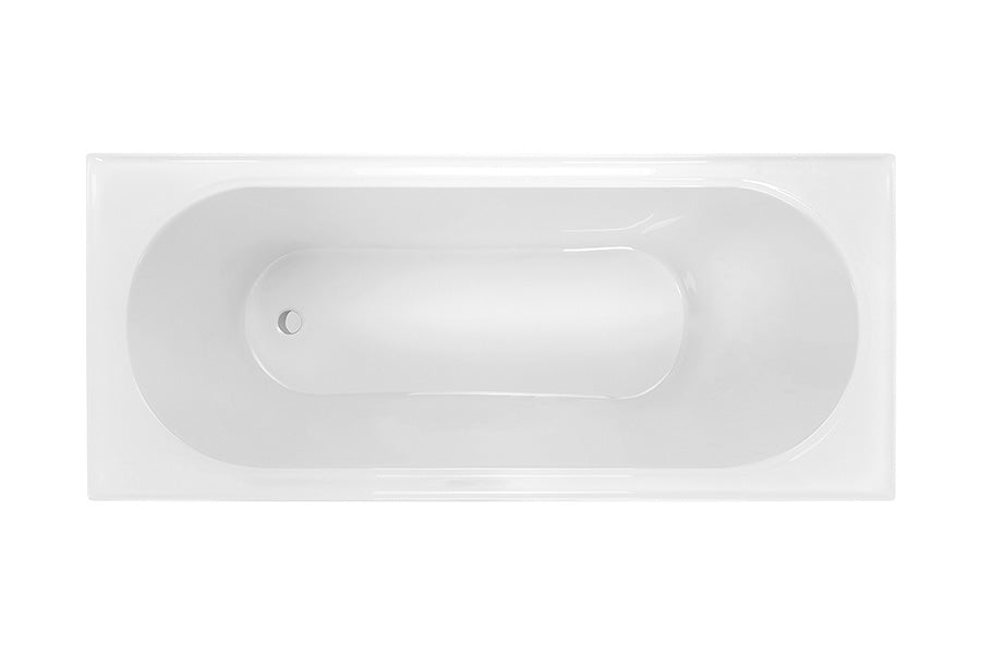 DECINA TURIN INSET BATH GLOSS WHITE (AVAILABLE IN 1520MM, 1665MM AND 1790MM)