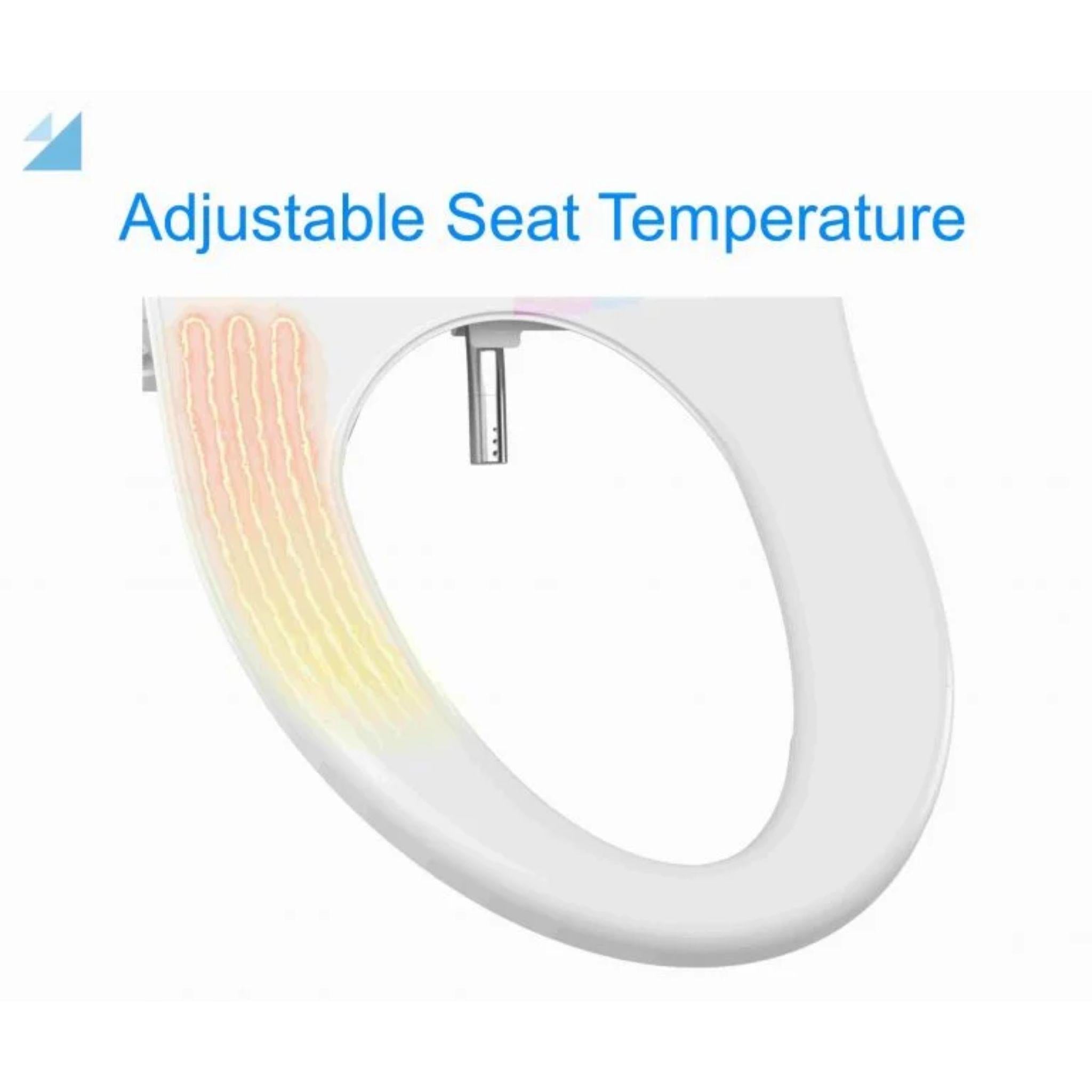 DIB U COLLECTION ULTRA SLIM BIDET WITH SIDE CONTROL GLOSS WHITE