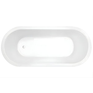 DECINA UNO ISLAND BATH GLOSS WHITE (AVAILABLE IN 1530MM AND 1700MM)