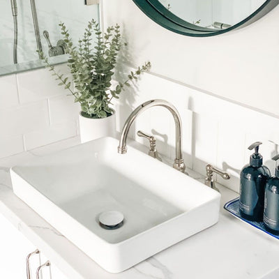 TURNER HASTINGS UNIVERSAL POP-UP MUSHROOM WASTE GLOSS WHITE 32/40MM