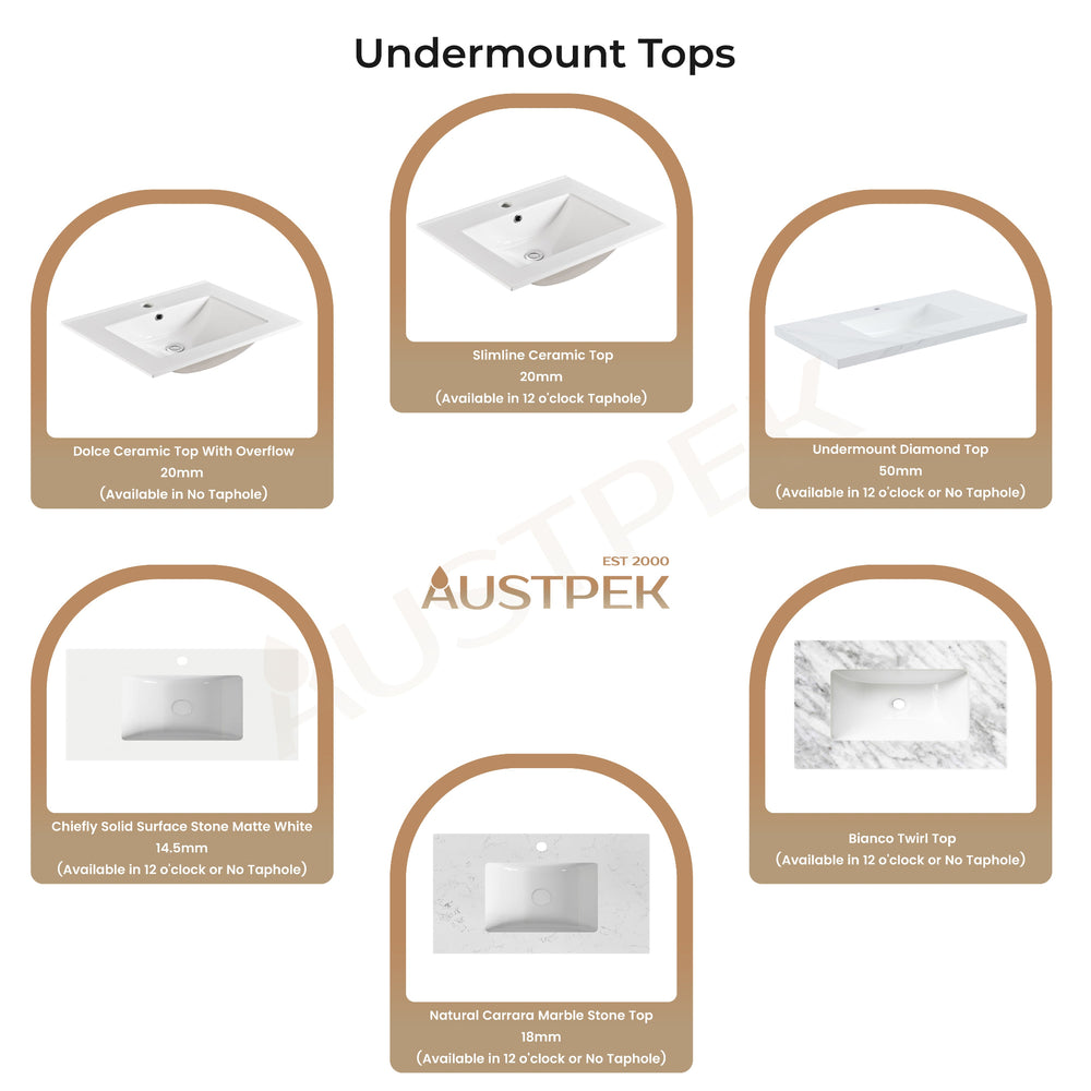 POSEIDON BERGE WHITE OAK 600MM FLOOR STANDING VANITY