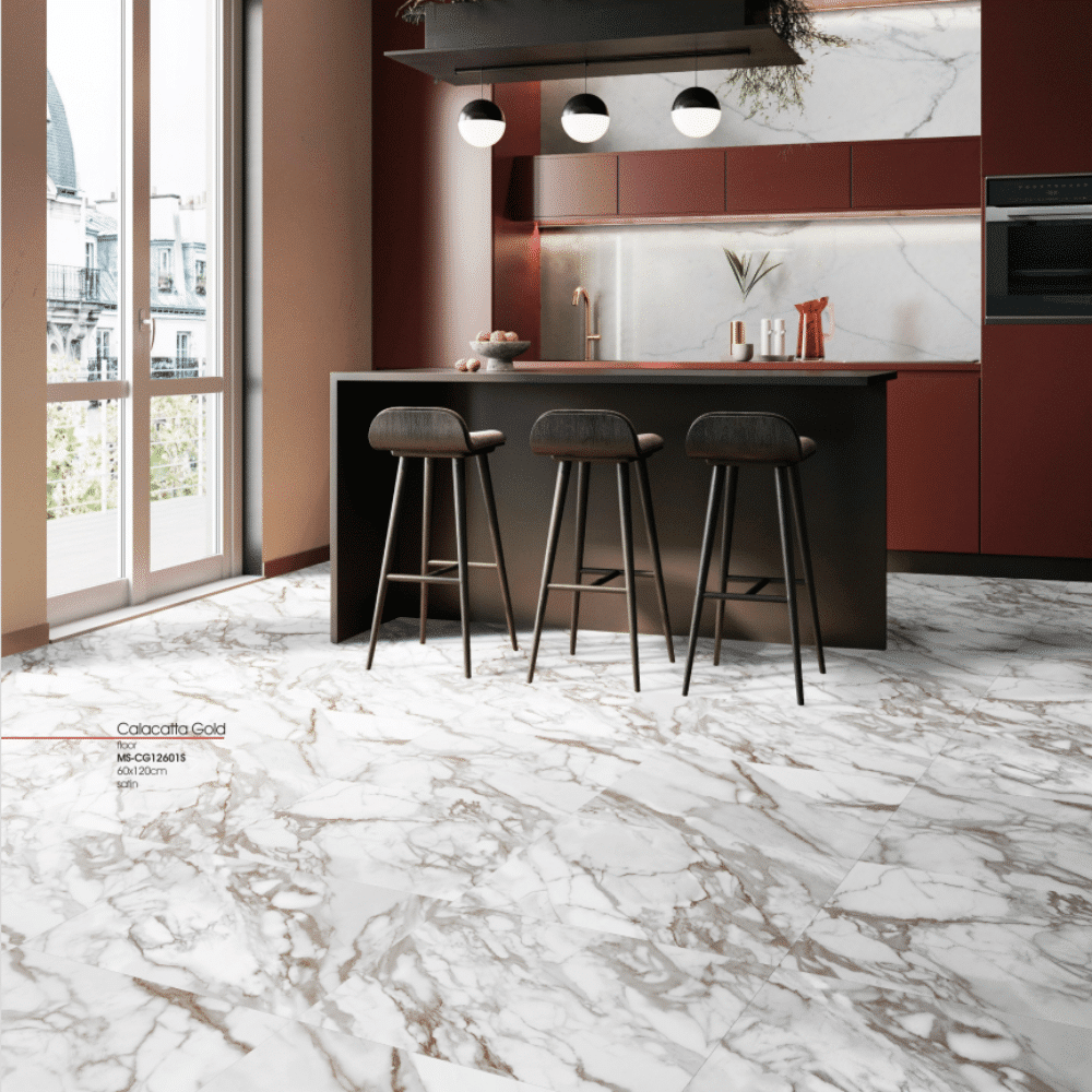 MUSES CALACATTA GOLD POLISHED 750X1500MM RECTANGLE TILE (PER BOX)