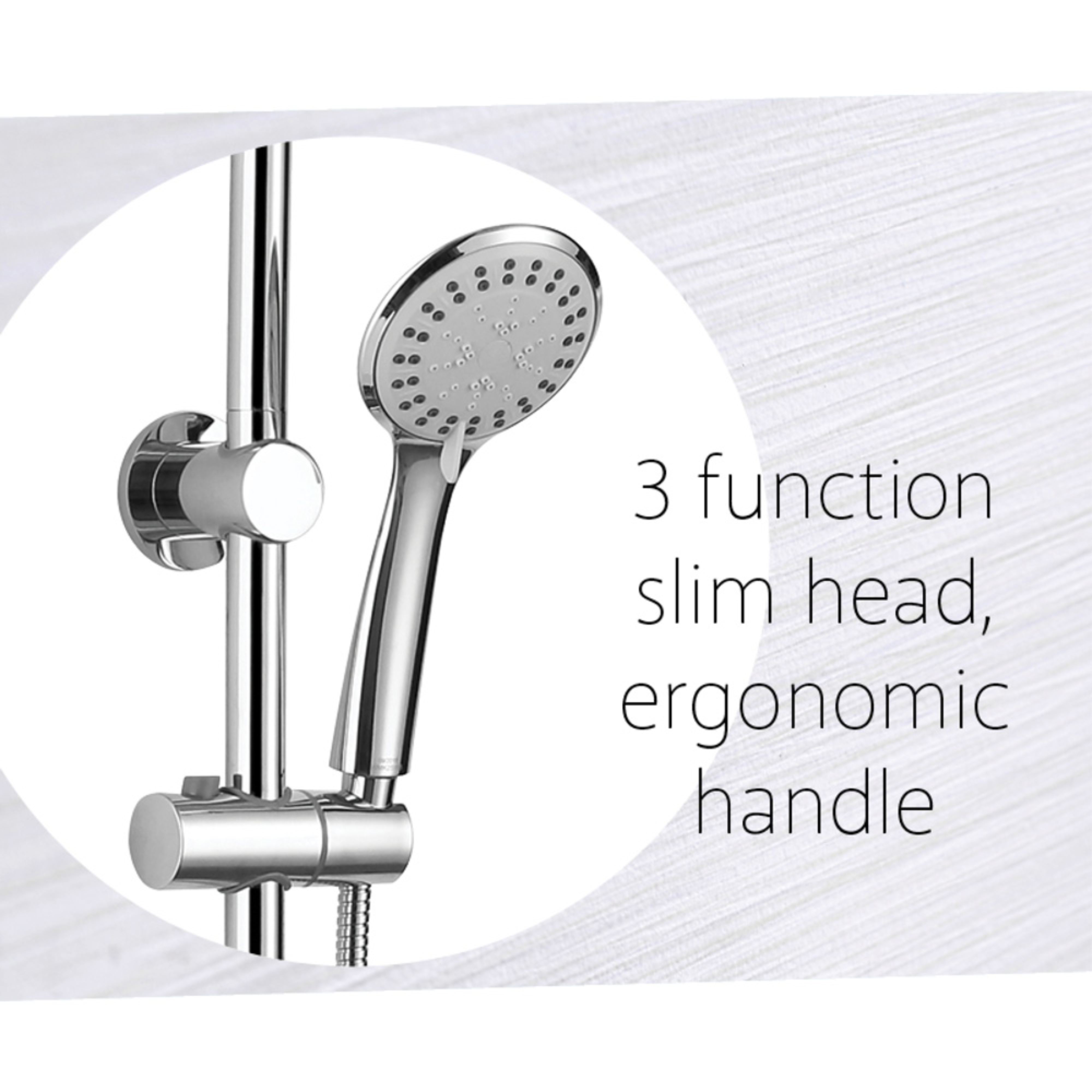 FIENZA STELLA MULTIFUNCTION TWIN SHOWER CHROME