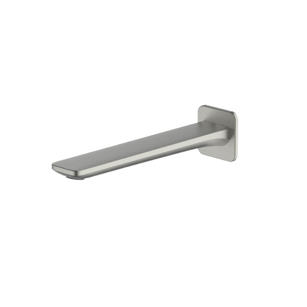 OLIVERI PARIS WALL SPOUT 216MM BRUSHED NICKEL
