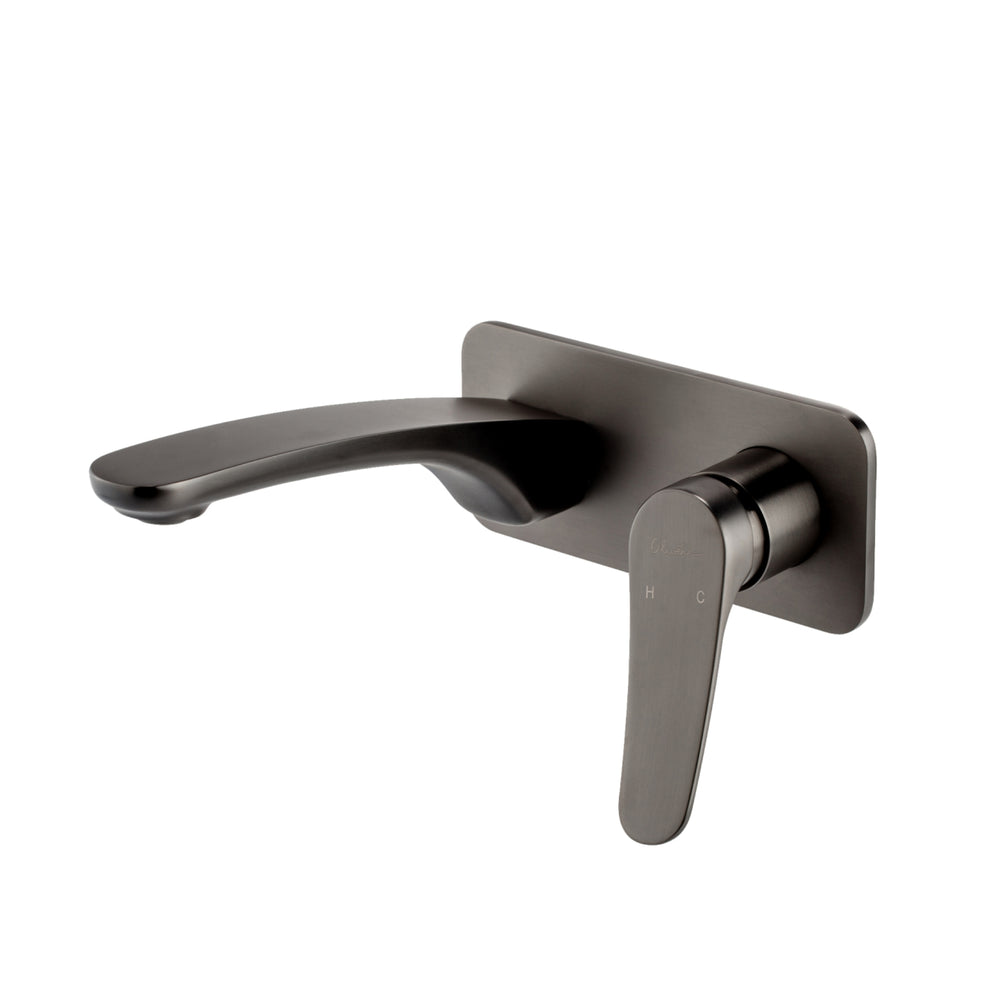 OLIVERI VERONA WALL MIXER SET 180MM GUN METAL